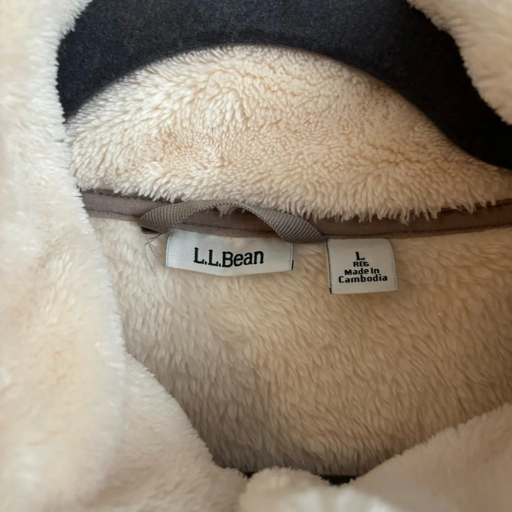 Women's L.L.Bean Hi-Pile Fleece Jacket - Picture 4 of 5